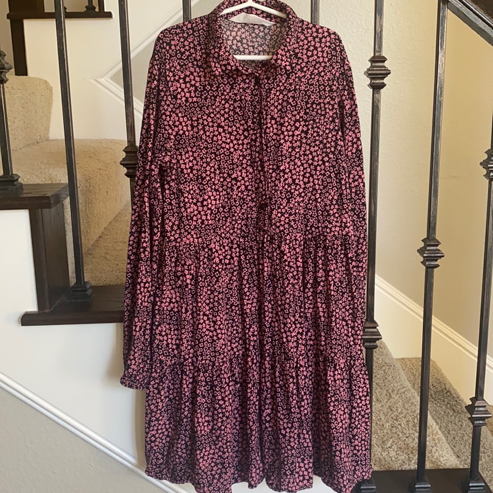 H & M Girls Floral Print Dress